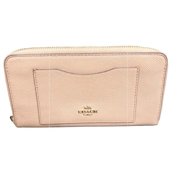 COACH Blush Pink Zippy Long Wallet (CHXX030) - Picture 1 of 7